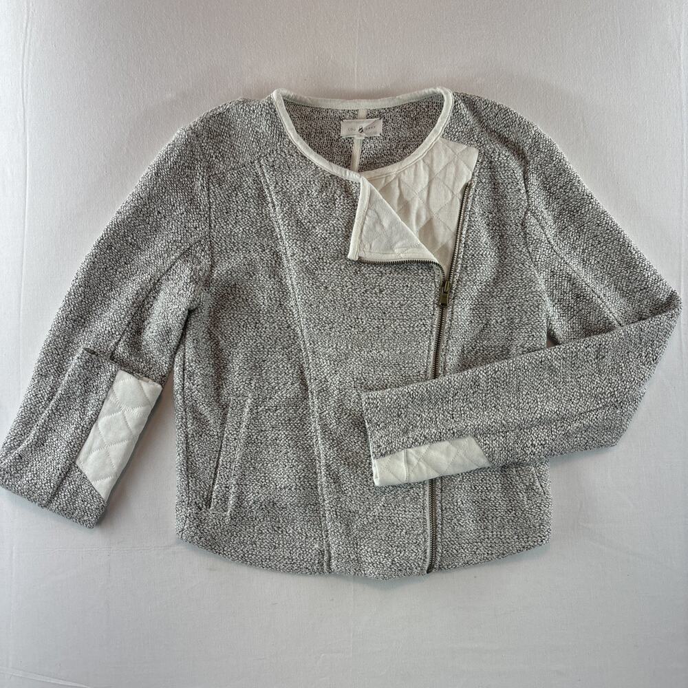 LOU & GREY from LOFT Asymmetrical Zip Front Sweater / Jacket‎ Size S Womens